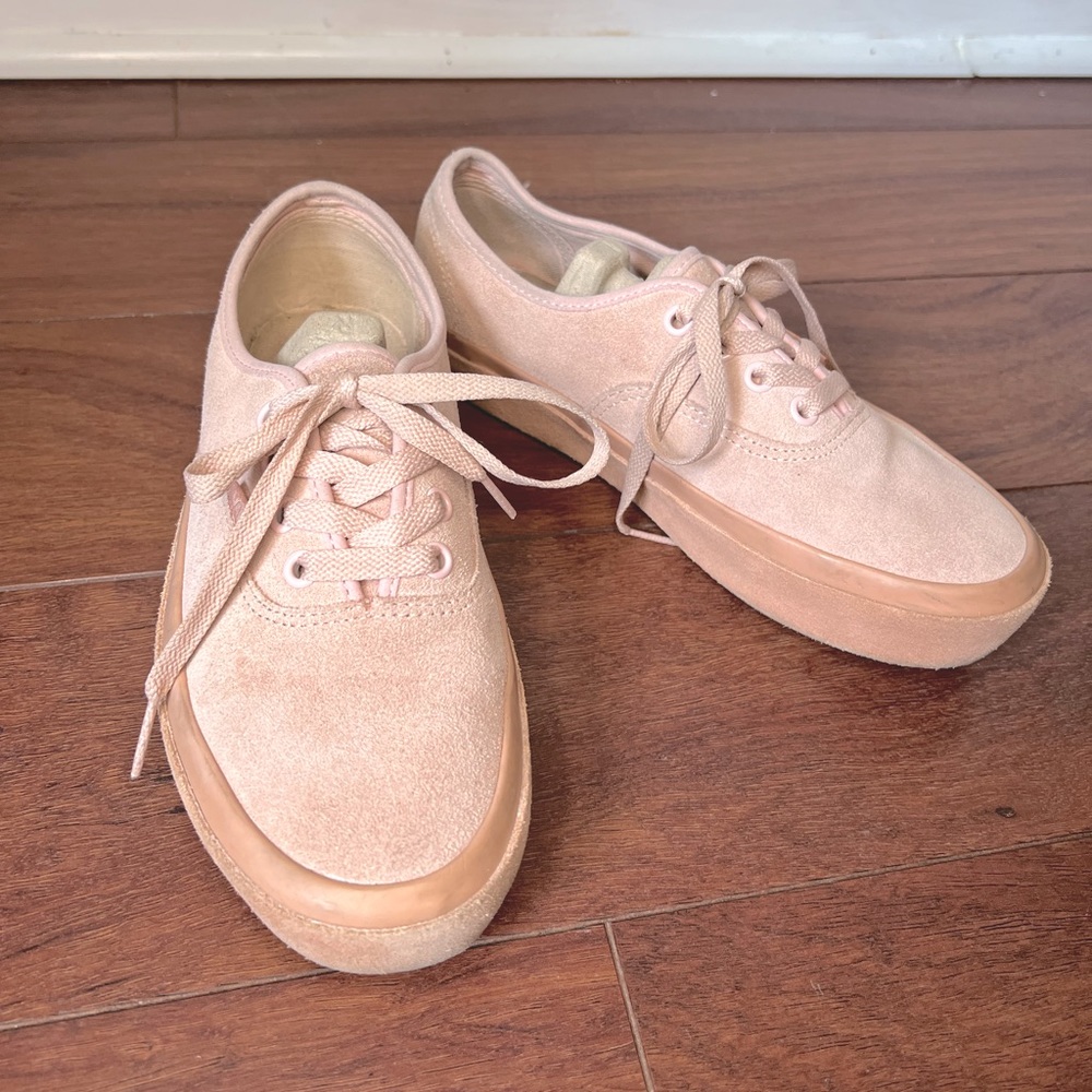 Vans authentic platform 2.0 suede outsole evening sand/muted clay skate shoe EUC - Picture 2 of 11